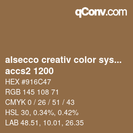 カラーコード: alsecco creativ color system 2.0 (accs 2.0) - accs2 1200 | qconv.com