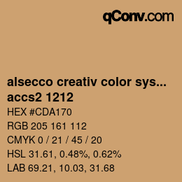 Código de color: alsecco creativ color system 2.0 (accs 2.0) - accs2 1212 | qconv.com