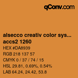 カラーコード: alsecco creativ color system 2.0 (accs 2.0) - accs2 1260 | qconv.com