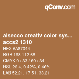 カラーコード: alsecco creativ color system 2.0 (accs 2.0) - accs2 1310 | qconv.com