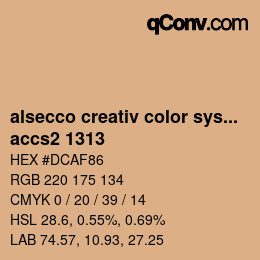 カラーコード: alsecco creativ color system 2.0 (accs 2.0) - accs2 1313 | qconv.com