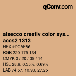 Farbcode: alsecco creativ color system 2.0 (accs 2.0) - accs2 1313 | qconv.com