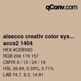 Código de color: alsecco creativ color system 2.0 (accs 2.0) - accs2 1404 | qconv.com