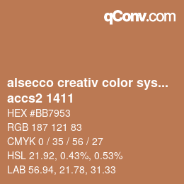 Farbcode: alsecco creativ color system 2.0 (accs 2.0) - accs2 1411 | qconv.com