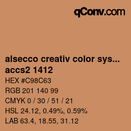 Código de color: alsecco creativ color system 2.0 (accs 2.0) - accs2 1412 | qconv.com