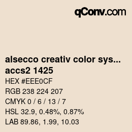 Color code: alsecco creativ color system 2.0 (accs 2.0) - accs2 1425 | qconv.com