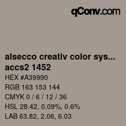 Color code: alsecco creativ color system 2.0 (accs 2.0) - accs2 1452 | qconv.com