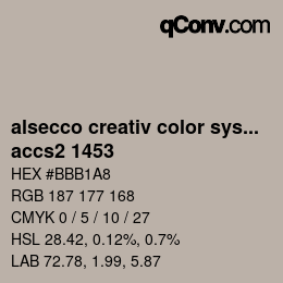 Color code: alsecco creativ color system 2.0 (accs 2.0) - accs2 1453 | qconv.com