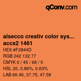 Color code: alsecco creativ color system 2.0 (accs 2.0) - accs2 1461 | qconv.com