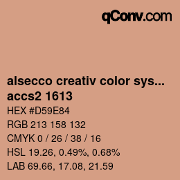 Código de color: alsecco creativ color system 2.0 (accs 2.0) - accs2 1613 | qconv.com