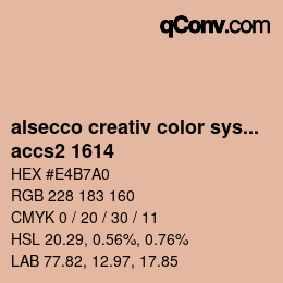 Color code: alsecco creativ color system 2.0 (accs 2.0) - accs2 1614 | qconv.com