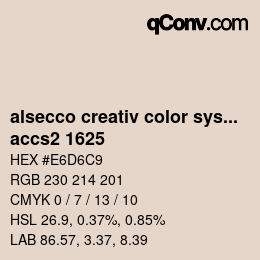 カラーコード: alsecco creativ color system 2.0 (accs 2.0) - accs2 1625 | qconv.com