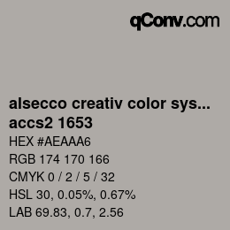 Color code: alsecco creativ color system 2.0 (accs 2.0) - accs2 1653 | qconv.com