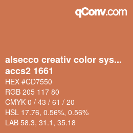 Color code: alsecco creativ color system 2.0 (accs 2.0) - accs2 1661 | qconv.com