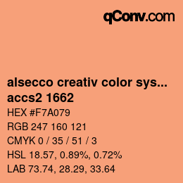Color code: alsecco creativ color system 2.0 (accs 2.0) - accs2 1662 | qconv.com