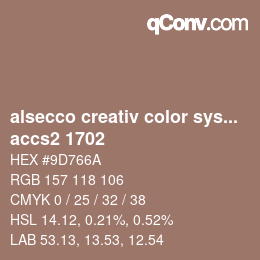 Color code: alsecco creativ color system 2.0 (accs 2.0) - accs2 1702 | qconv.com
