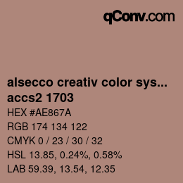 カラーコード: alsecco creativ color system 2.0 (accs 2.0) - accs2 1703 | qconv.com