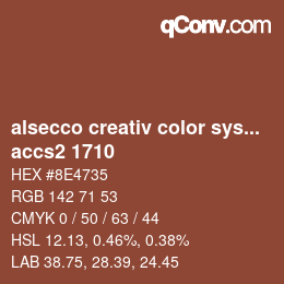 Color code: alsecco creativ color system 2.0 (accs 2.0) - accs2 1710 | qconv.com