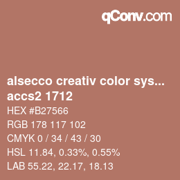 Color code: alsecco creativ color system 2.0 (accs 2.0) - accs2 1712 | qconv.com