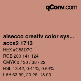 Color code: alsecco creativ color system 2.0 (accs 2.0) - accs2 1713 | qconv.com