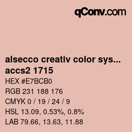 カラーコード: alsecco creativ color system 2.0 (accs 2.0) - accs2 1715 | qconv.com