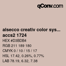 Color code: alsecco creativ color system 2.0 (accs 2.0) - accs2 1724 | qconv.com