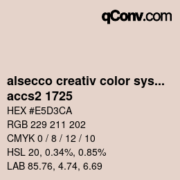 Color code: alsecco creativ color system 2.0 (accs 2.0) - accs2 1725 | qconv.com