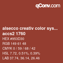 Color code: alsecco creativ color system 2.0 (accs 2.0) - accs2 1760 | qconv.com