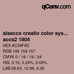 カラーコード: alsecco creativ color system 2.0 (accs 2.0) - accs2 1804 | qconv.com