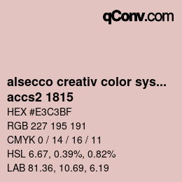 Color code: alsecco creativ color system 2.0 (accs 2.0) - accs2 1815 | qconv.com