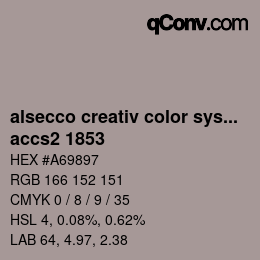 Color code: alsecco creativ color system 2.0 (accs 2.0) - accs2 1853 | qconv.com