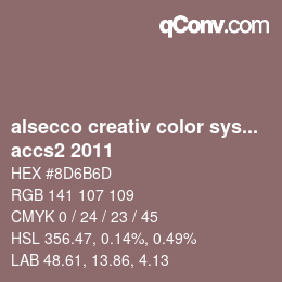 Color code: alsecco creativ color system 2.0 (accs 2.0) - accs2 2011 | qconv.com