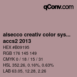 カラーコード: alsecco creativ color system 2.0 (accs 2.0) - accs2 2013 | qconv.com