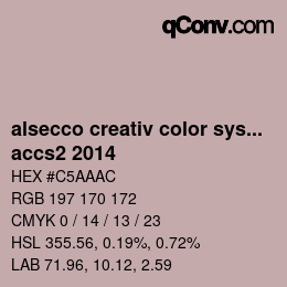 Color code: alsecco creativ color system 2.0 (accs 2.0) - accs2 2014 | qconv.com