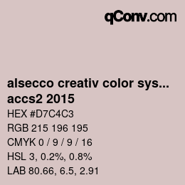 Código de color: alsecco creativ color system 2.0 (accs 2.0) - accs2 2015 | qconv.com