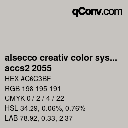 Color code: alsecco creativ color system 2.0 (accs 2.0) - accs2 2055 | qconv.com