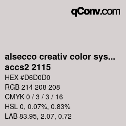 Color code: alsecco creativ color system 2.0 (accs 2.0) - accs2 2115 | qconv.com