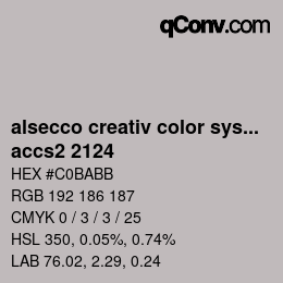 カラーコード: alsecco creativ color system 2.0 (accs 2.0) - accs2 2124 | qconv.com