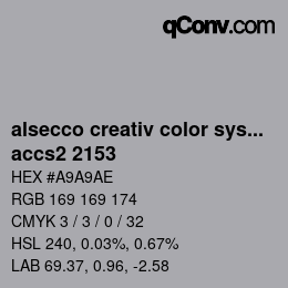 Color code: alsecco creativ color system 2.0 (accs 2.0) - accs2 2153 | qconv.com