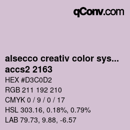 Color code: alsecco creativ color system 2.0 (accs 2.0) - accs2 2163 | qconv.com