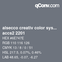 Color code: alsecco creativ color system 2.0 (accs 2.0) - accs2 2201 | qconv.com