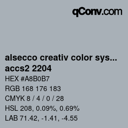 Color code: alsecco creativ color system 2.0 (accs 2.0) - accs2 2204 | qconv.com