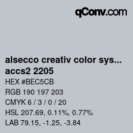 Color code: alsecco creativ color system 2.0 (accs 2.0) - accs2 2205 | qconv.com