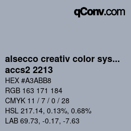 カラーコード: alsecco creativ color system 2.0 (accs 2.0) - accs2 2213 | qconv.com