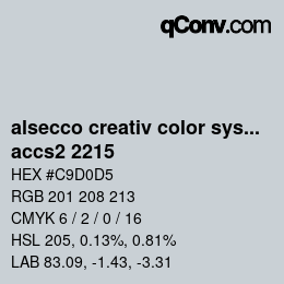 カラーコード: alsecco creativ color system 2.0 (accs 2.0) - accs2 2215 | qconv.com
