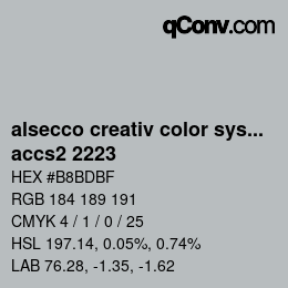 Color code: alsecco creativ color system 2.0 (accs 2.0) - accs2 2223 | qconv.com