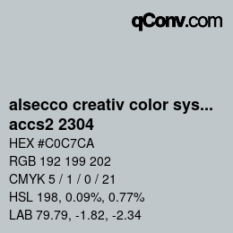 カラーコード: alsecco creativ color system 2.0 (accs 2.0) - accs2 2304 | qconv.com