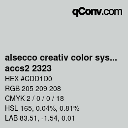 カラーコード: alsecco creativ color system 2.0 (accs 2.0) - accs2 2323 | qconv.com