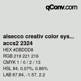 Color code: alsecco creativ color system 2.0 (accs 2.0) - accs2 2324 | qconv.com