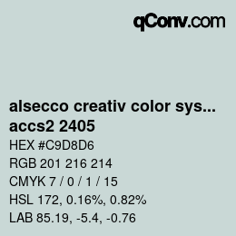 Color code: alsecco creativ color system 2.0 (accs 2.0) - accs2 2405 | qconv.com